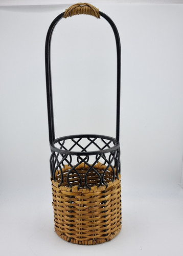 Rattan wine bottle carry - rattan,