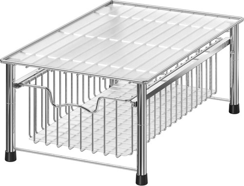 Stylish chrome wire basket - stylish,